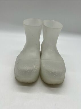 Bottega Veneta Icon Puddle Men’s Sz 43 Sz US 10 Clear Rubber Ankle Rain Boots.